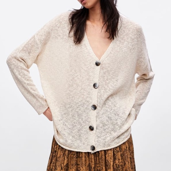 Zara Sweaters - Zara rustic textured cardigan